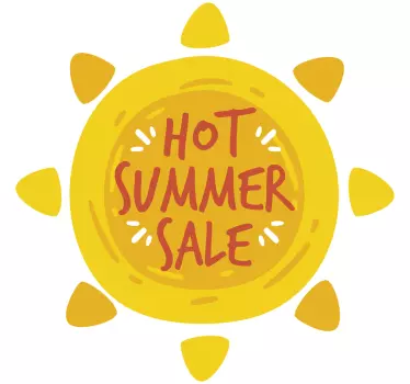 Varm sommer salg mærkat - TenStickers