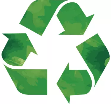 Recycle sign klistermærke - TenStickers