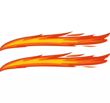 Flamme Klistermærke til cykel - TenStickers