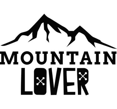 Mountain lover wall sticker - TenStickers