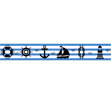 Havet hjemmemur klistermærke - TenStickers