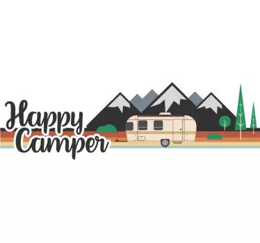 Glade camper klistermærke til campingvogn - TenStickers