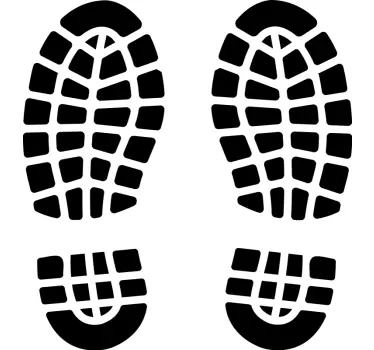 Fodaftryk hjemme klistermærke - TenStickers