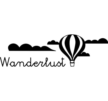 Wanderlust laptop klistermærke - TenStickers