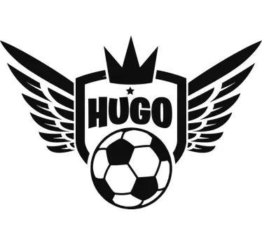 Fodbold royalty mur børn klistermærke - TenStickers