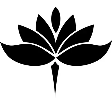 Yoga lotusblomst sticker til bil - TenStickers