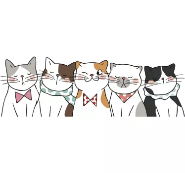 Katte på ruden klistermærke til bil - TenStickers