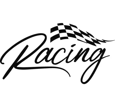 Racer klistermærke til bil - TenStickers