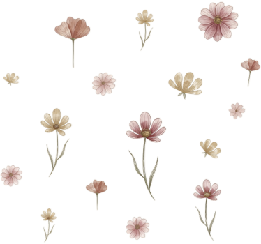 Wallsticker vildblomsterbloom sæt - TenStickers