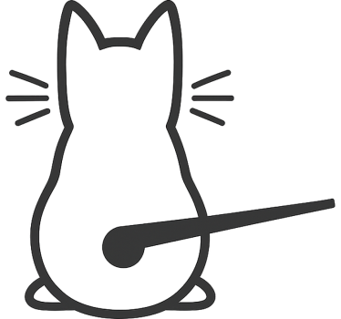 Klistermærke til bil kat med bevægelig hale - TenStickers