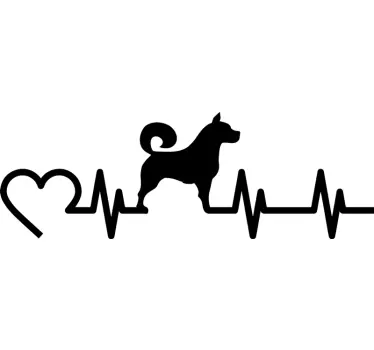 Elektrogram klistermærke til hunde - TenStickers