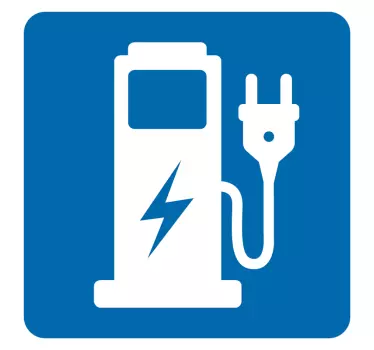 Klistermærke med elektrisk ladepunkt - TenStickers