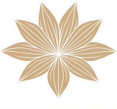 Stue wallsticker geometrisk lotus - TenStickers