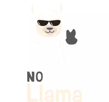 Ingen drama lama sticker til bil - TenStickers