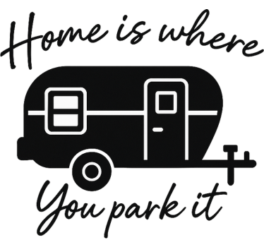 Klistermærke til campingvogn sweet home camper - TenStickers