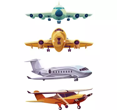 Gruppe af fly børn vægklistermærker - TenStickers