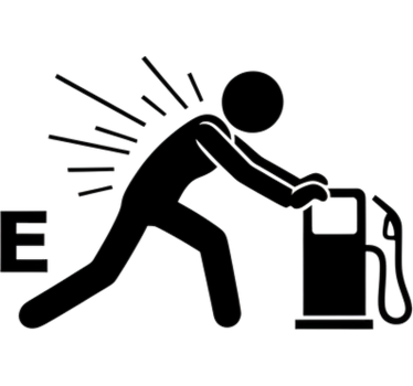Klistermærke til bil kæmper for brændstoftank - TenStickers