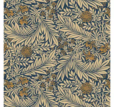 Vintage blomster mønster møbler klistermærke - TenStickers