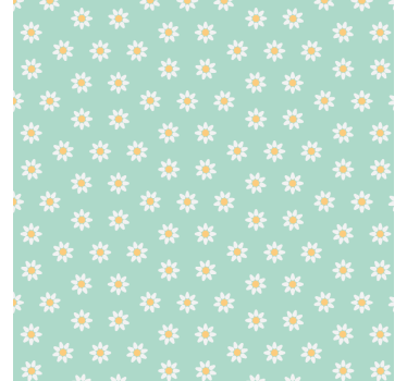 Daisy blomster møbler klistermærke - TenStickers