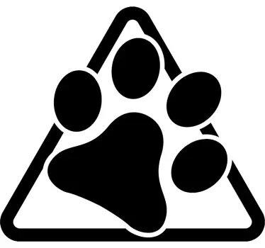 Hund pote bil klistermærke - TenStickers