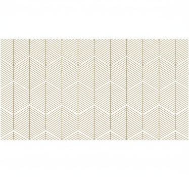 Folie til møbler med gyldent geometrisk hexagonmønster - TenStickers