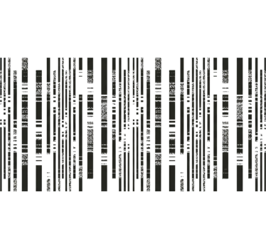 Folie til møbler i sort og hvid glitchstribe - TenStickers