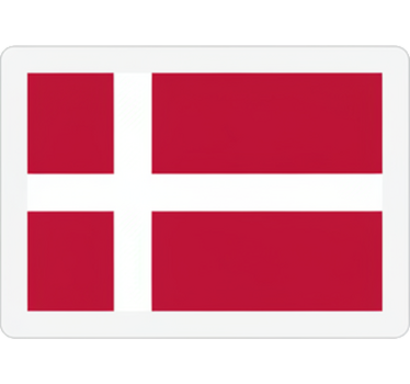 Tilpasses klistermærke lille dansk flag til cykel - TenStickers