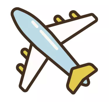 Kuffertens flydekal - TenStickers