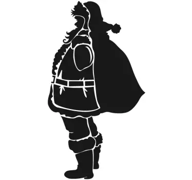Klistermærke til far jul silhuet - TenStickers