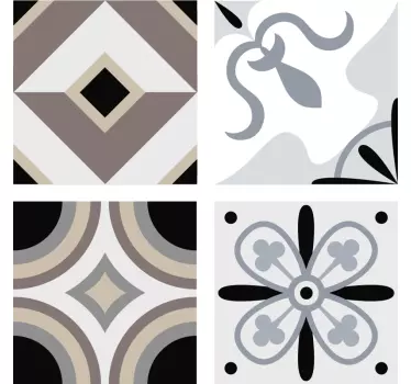 Ornamental mønstre hjemmeplade klistermærke - TenStickers