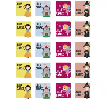 Etiketter til notesbøger eventyr vægoverføringsbillede - TenStickers