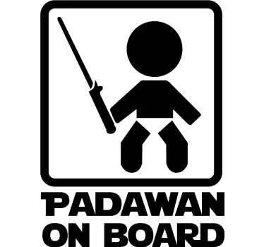 Baby ombord star wars bil klistermærke - TenStickers