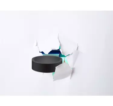 3d hockey sports klistermærke - TenStickers