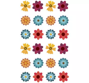 Blomster stickers til bil - TenStickers