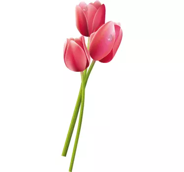 Wallstickers blomster tulipaner - TenStickers