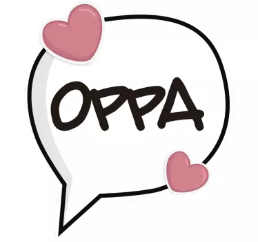 Oppa kpop musikoverføringsbillede - TenStickers