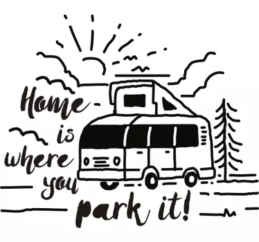 Hjem Klistermærke til campingvogn - TenStickers