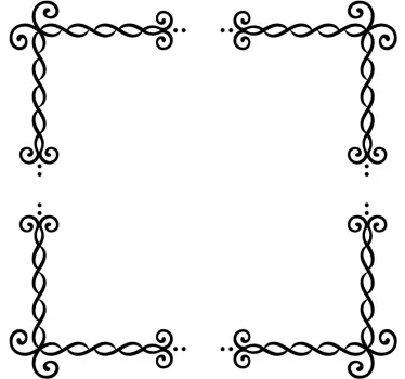 Elegant geometriske hjørner spejl væg klistermærke - TenStickers