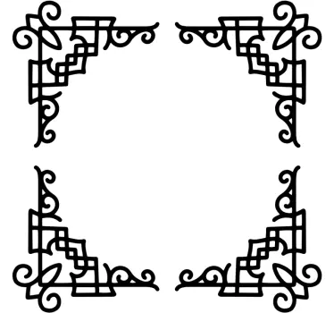 Geometrisk vinkelstempel - TenStickers