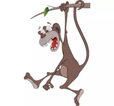 Sjov abe sticker - TenStickers