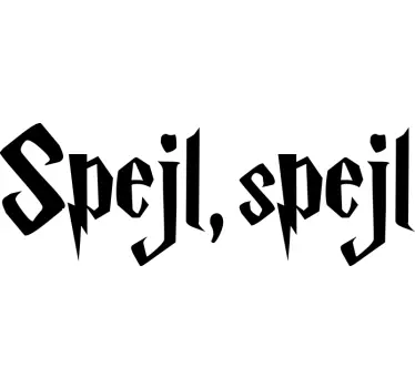 Spejl spejl tekst dekal - TenStickers