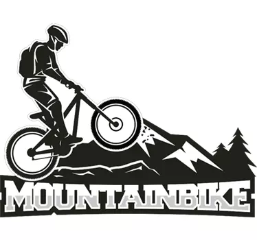 Mountainbike sticker til bil - TenStickers