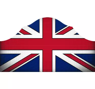 Union jack hovedgavemærkat - TenStickers