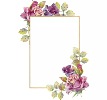 Klistermærke med farverige blomster - TenStickers