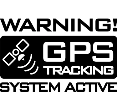 Gps-tracking klistermærker til campingvogn - TenStickers