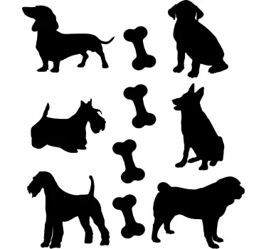 Møbler dyr sæt mærkat - TenStickers