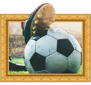 Klistermærke til 3d fodbold - TenStickers