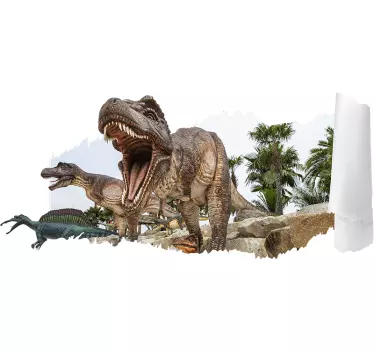 3d jurassic park vægindretning - TenStickers