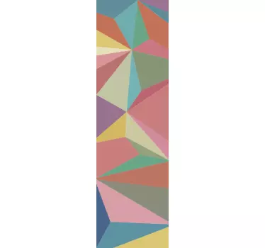 Geometrisk kontor vindue film vindue mærkat - TenStickers