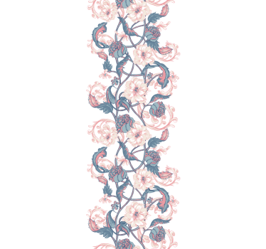Magnolia blomster tegning vindue mærkat - TenStickers